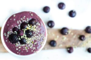 Energy Smoothie Red Grapes, Blueberries, and Chaga