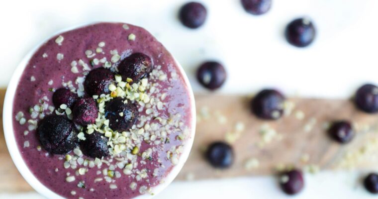 Grape and Blueberry Smoothie